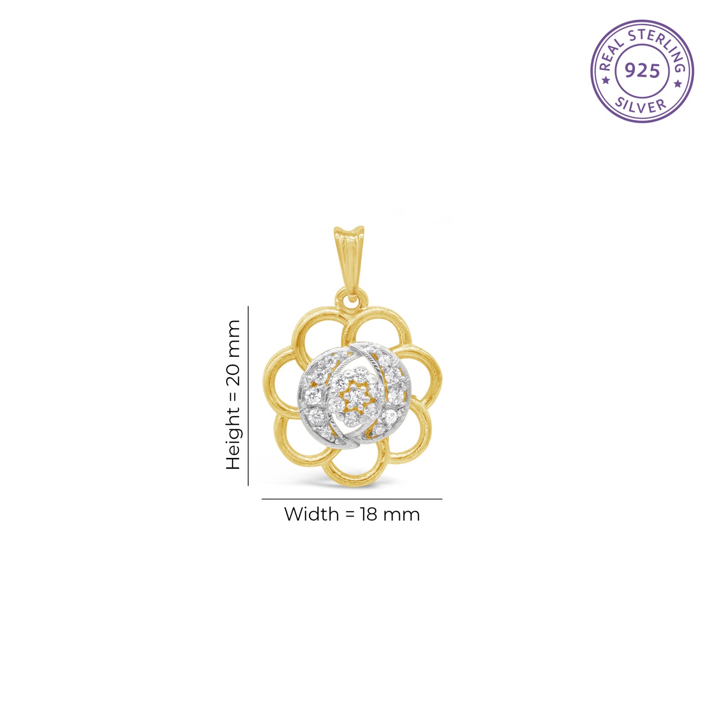 Infinity Flower Pendant