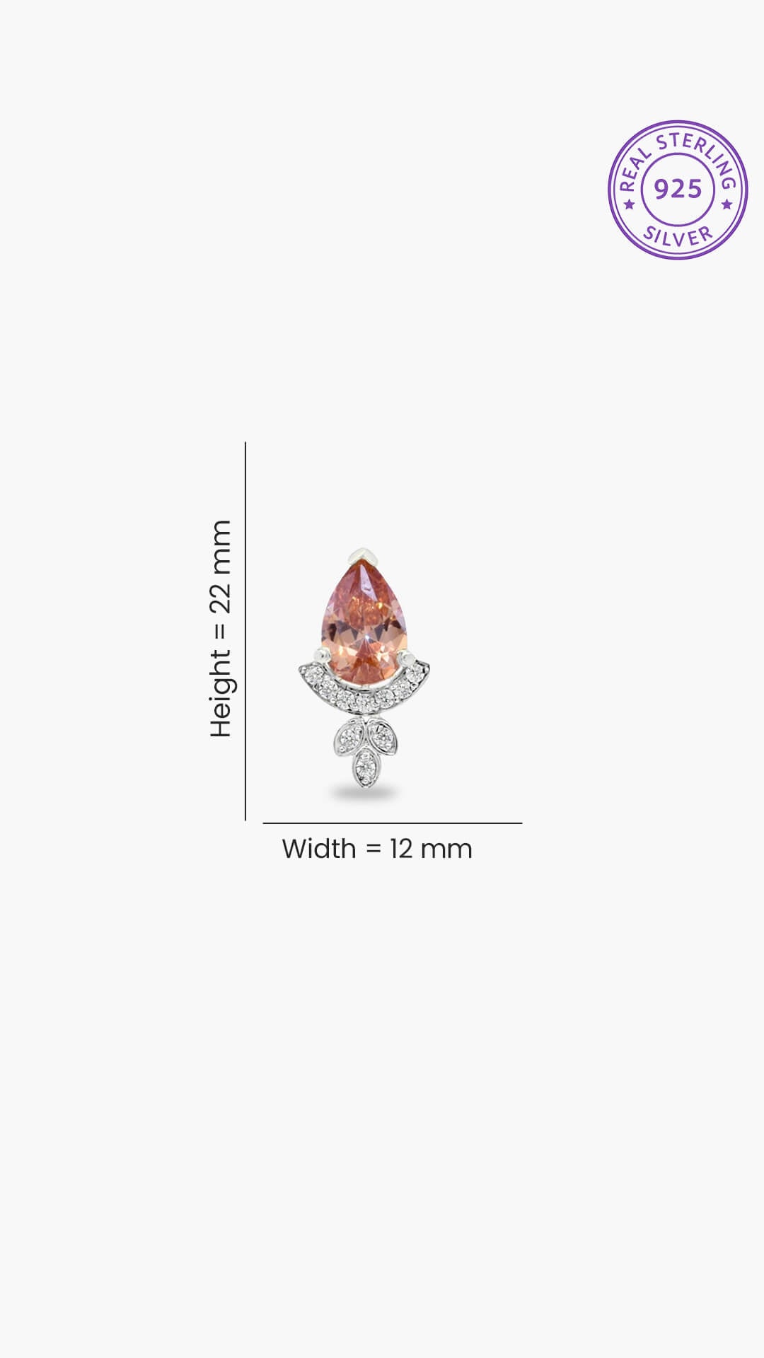 Pear Citrine Earrings