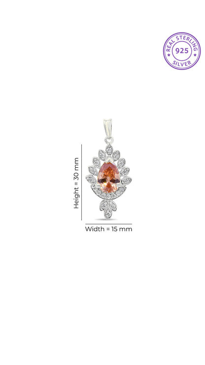 Pear Citrine Pendant