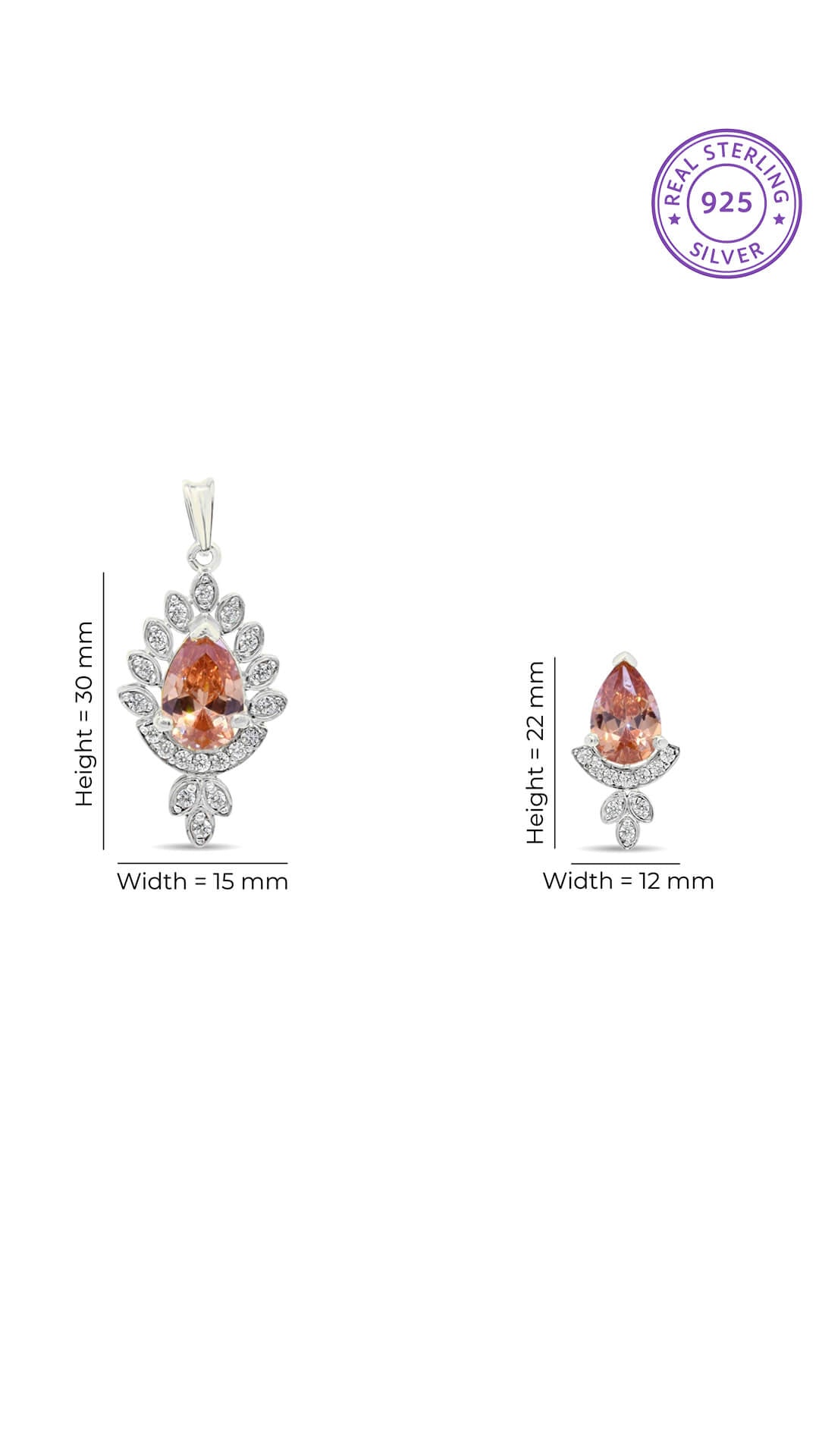 Pear Citrine Set