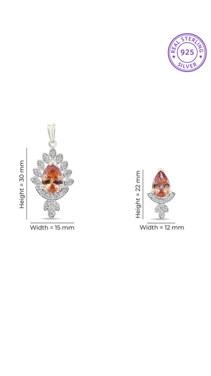Pear Citrine Set