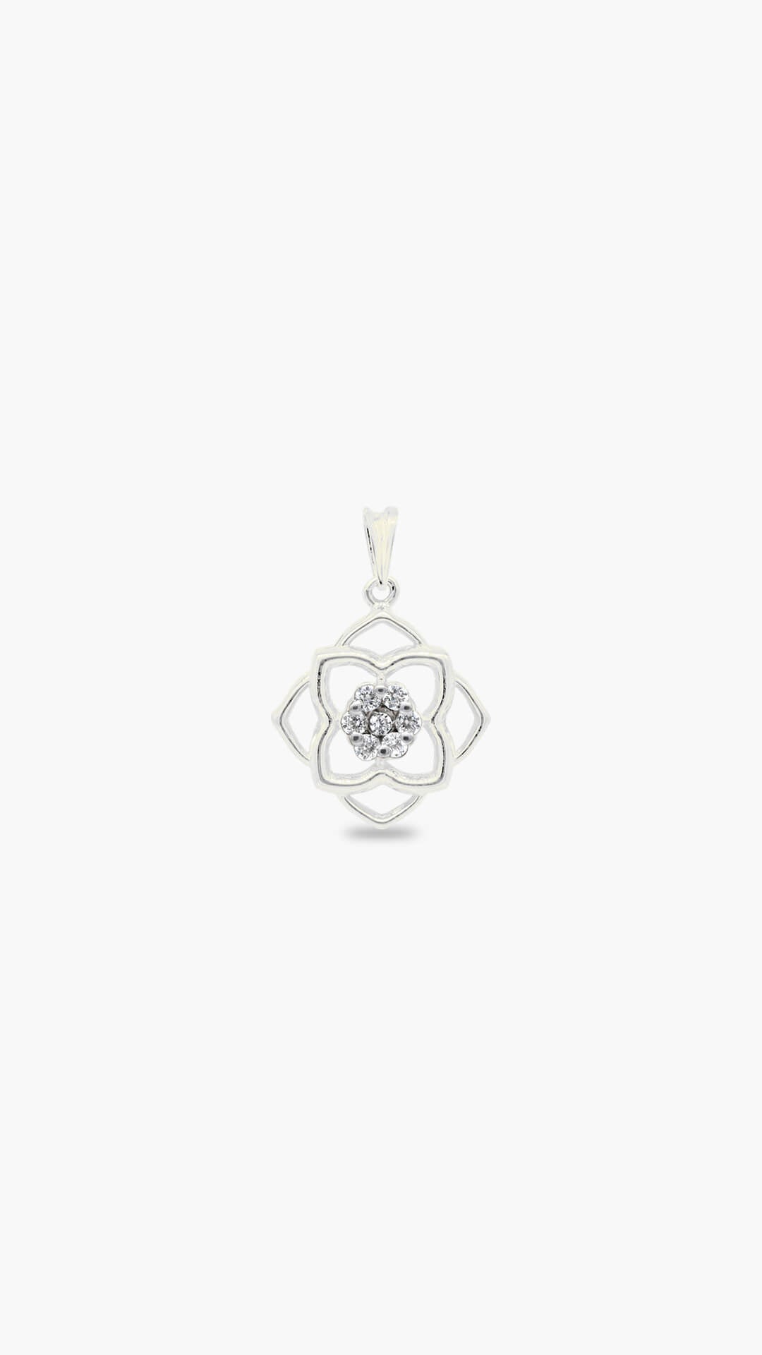 Quatrefoil Flower Pendant
