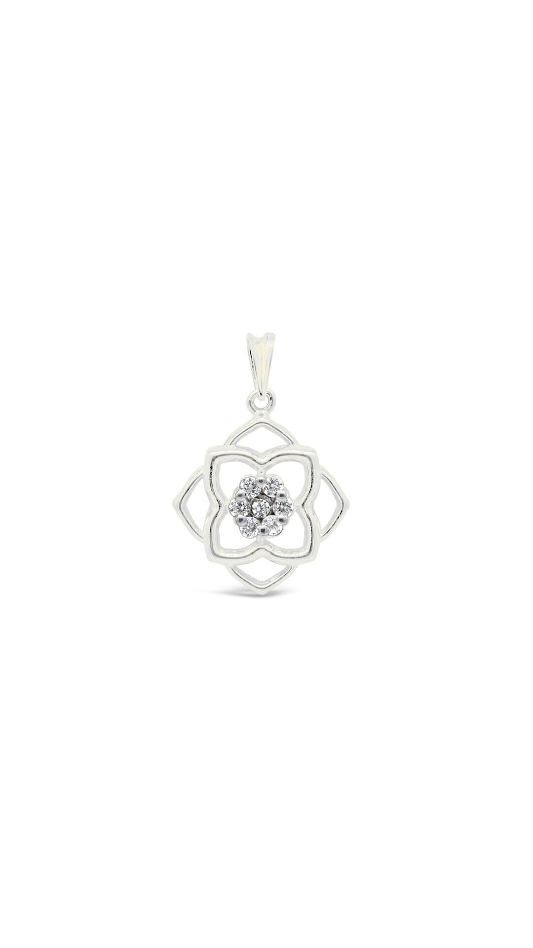 Quatrefoil Flower Pendant