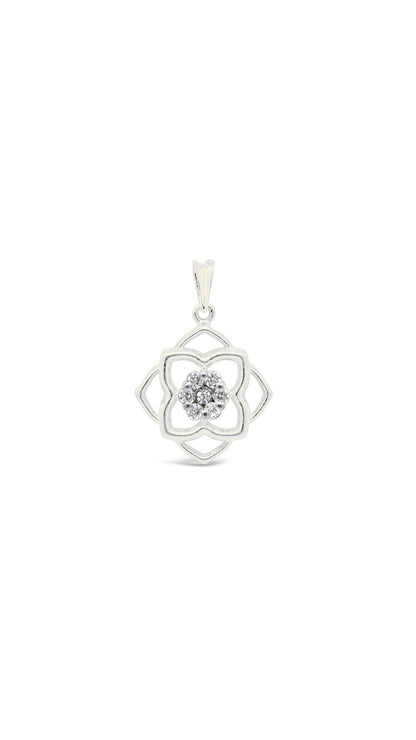 Quatrefoil Flower Pendant