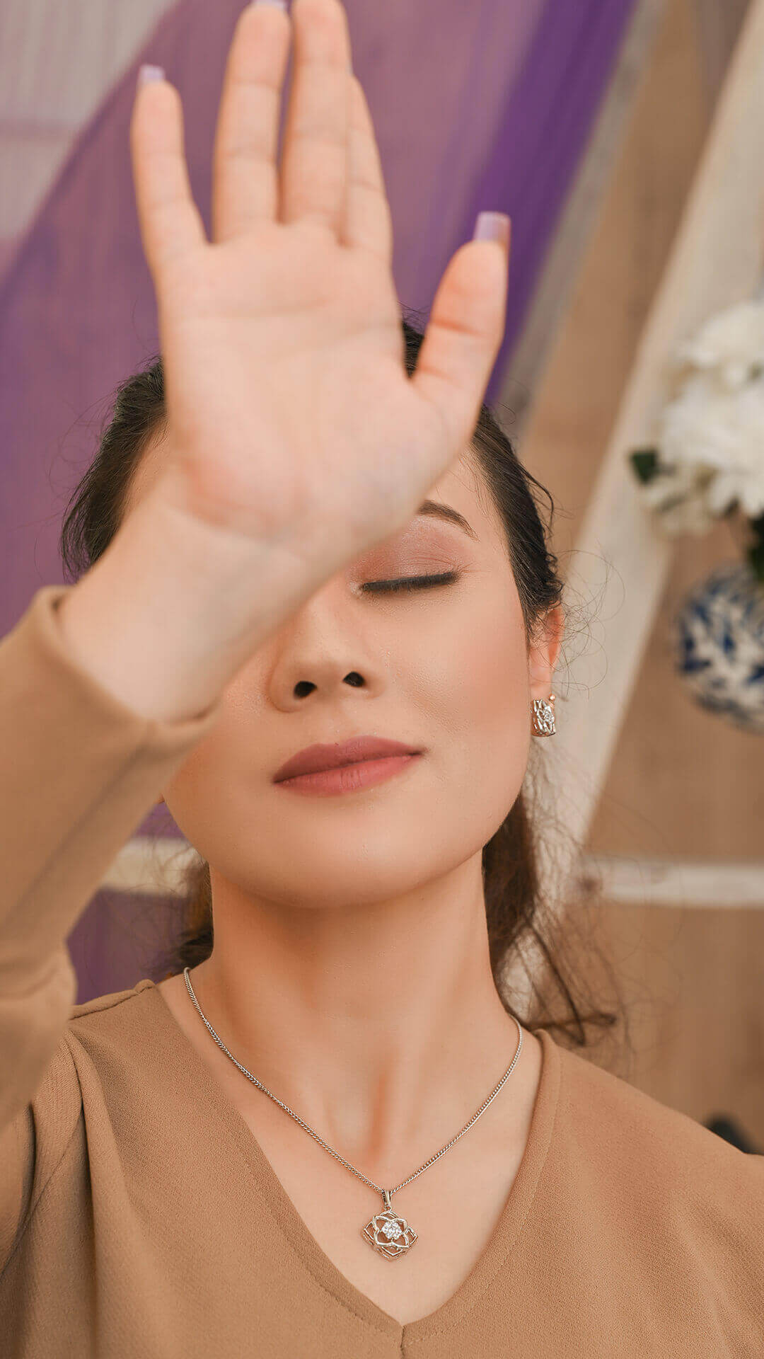 Quatrefoil Flower Pendant