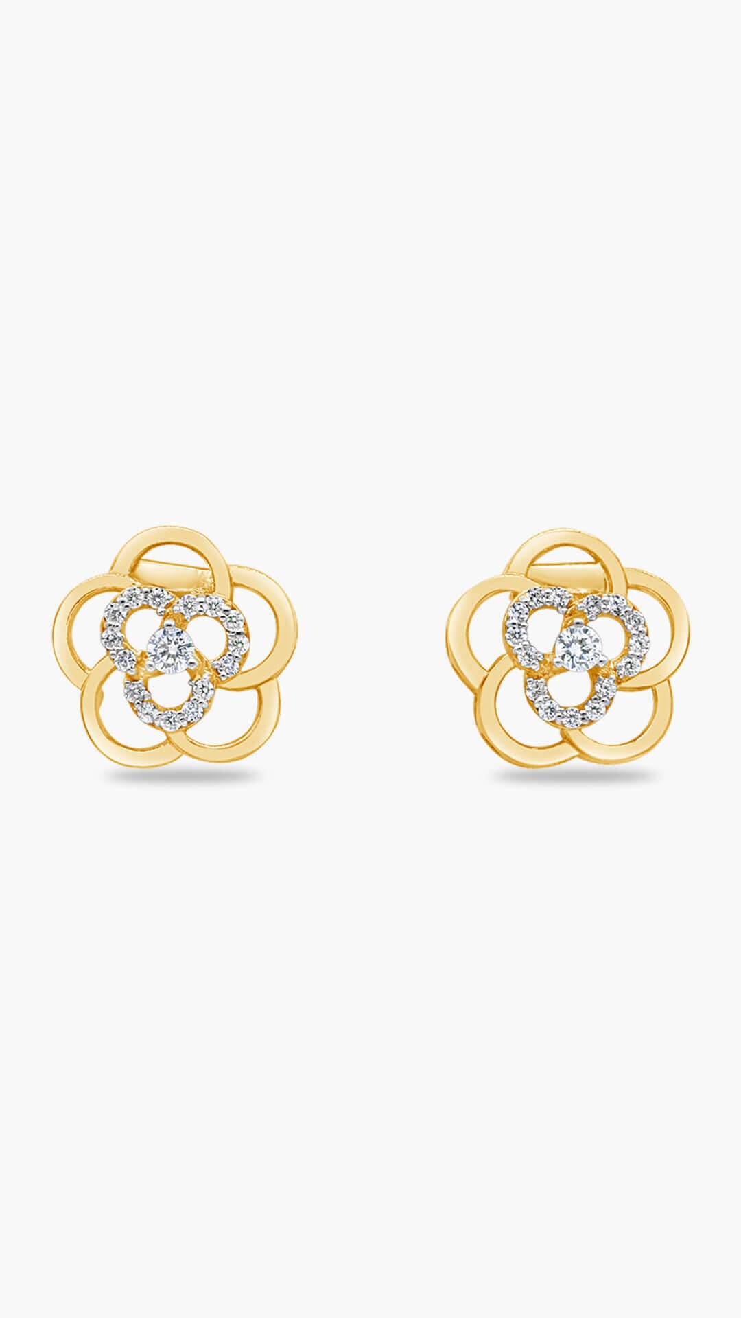 Rossette Zircon Earrings