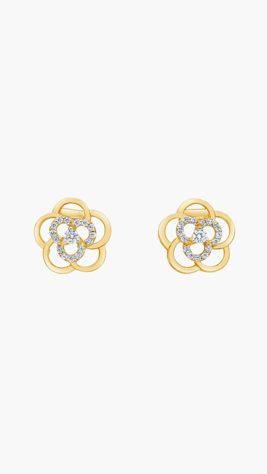 Rossette Zircon Earrings
