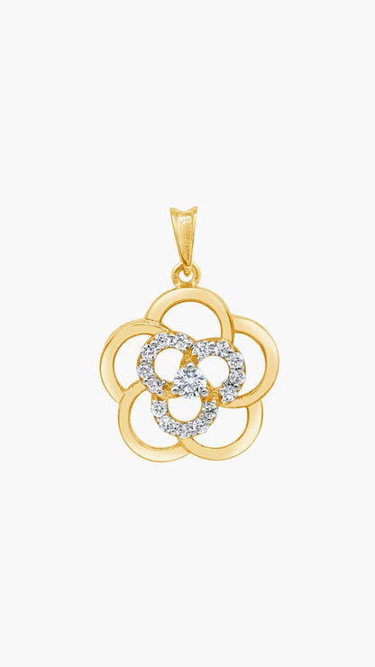 Rossette Zircon Pendant