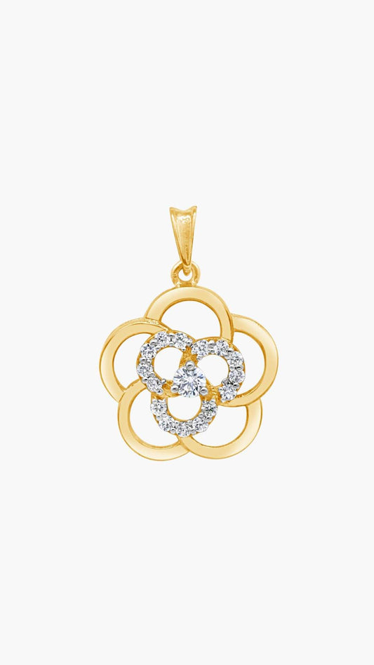 Rossette Zircon Pendant