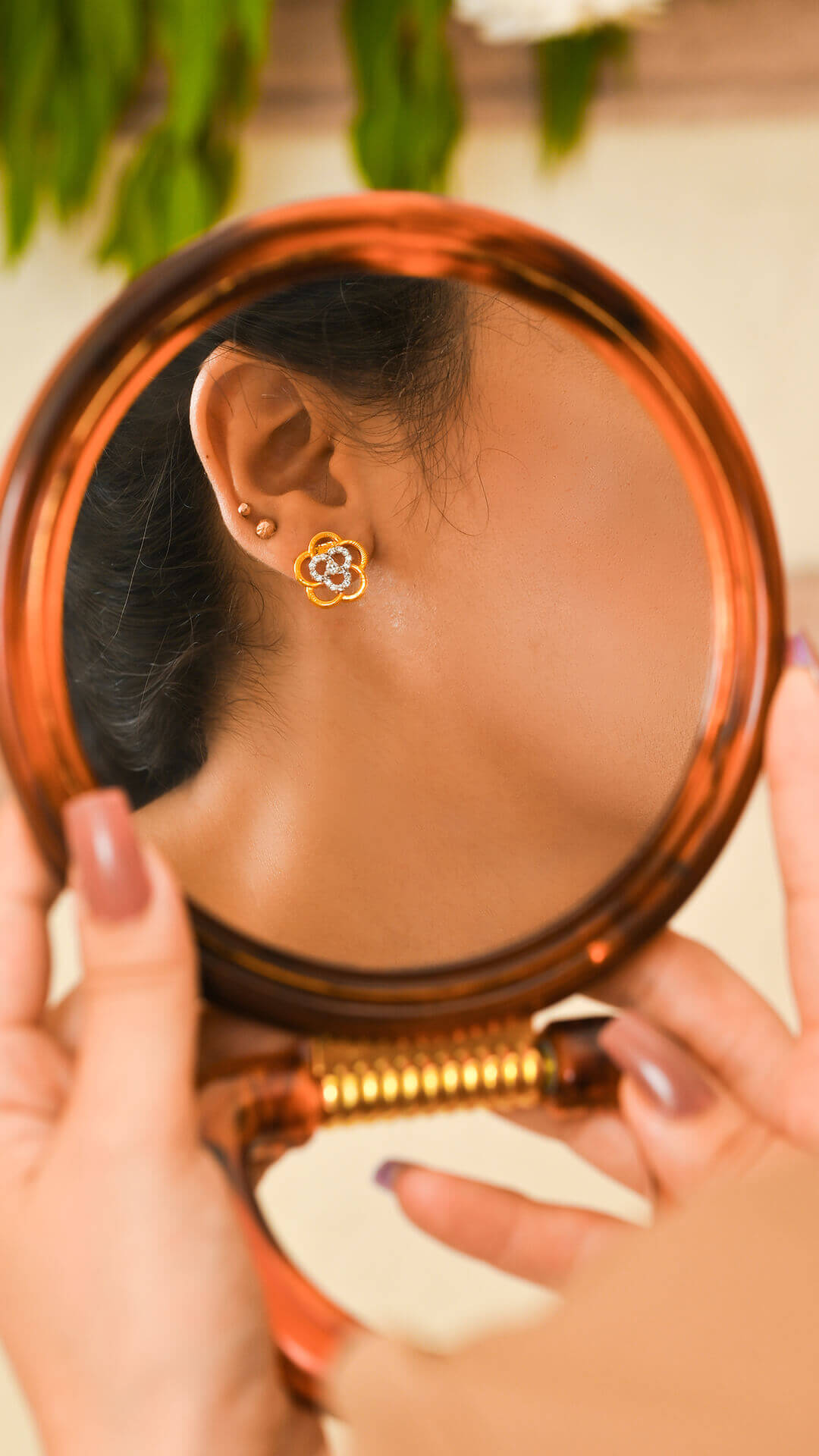 Rossette Zircon Earrings