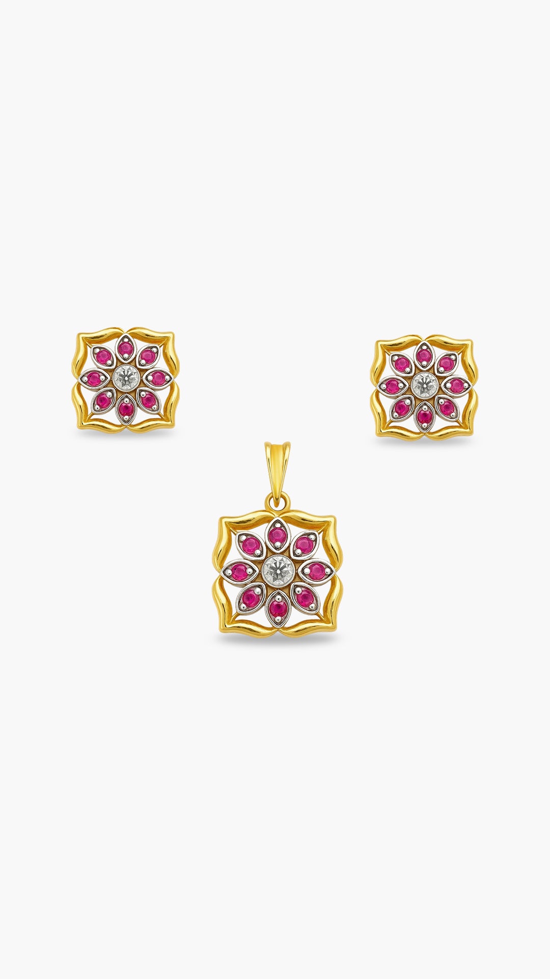 Ruby Centered Sunflower Set