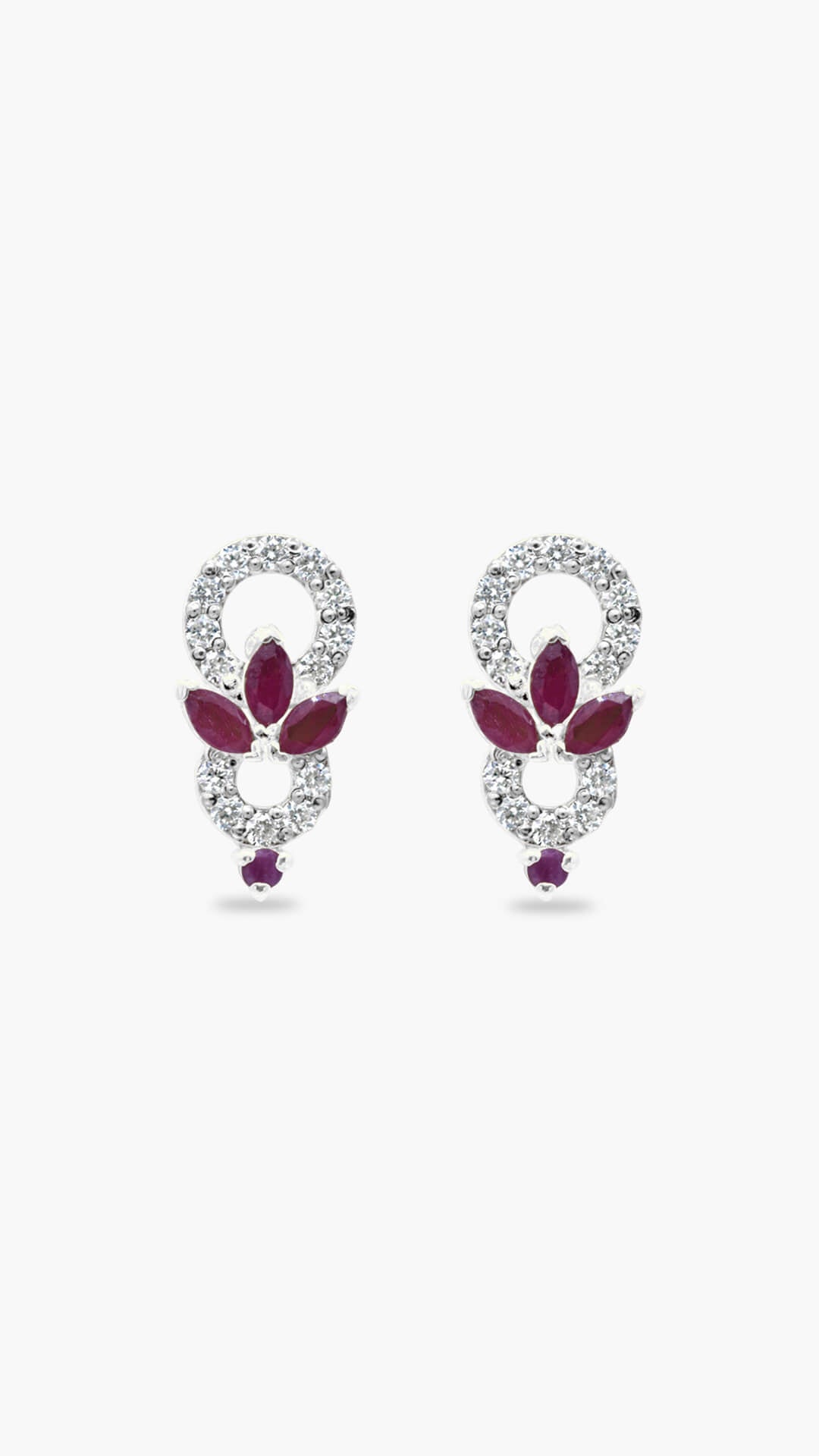 Teardrop Ruby Earrings