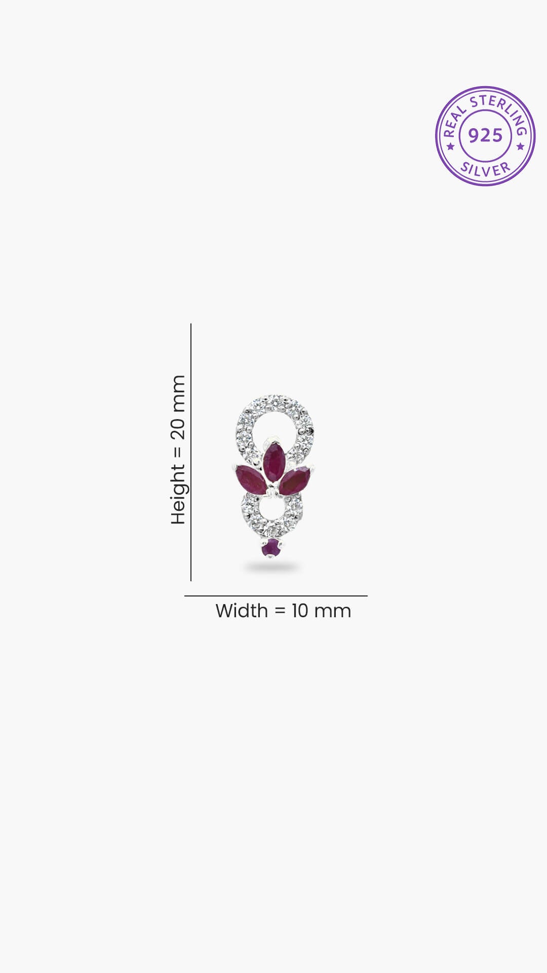 Teardrop Ruby Earrings