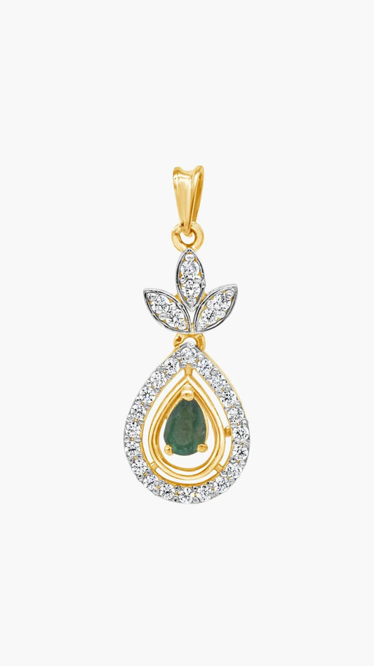 Teardrop Emerald Pendant