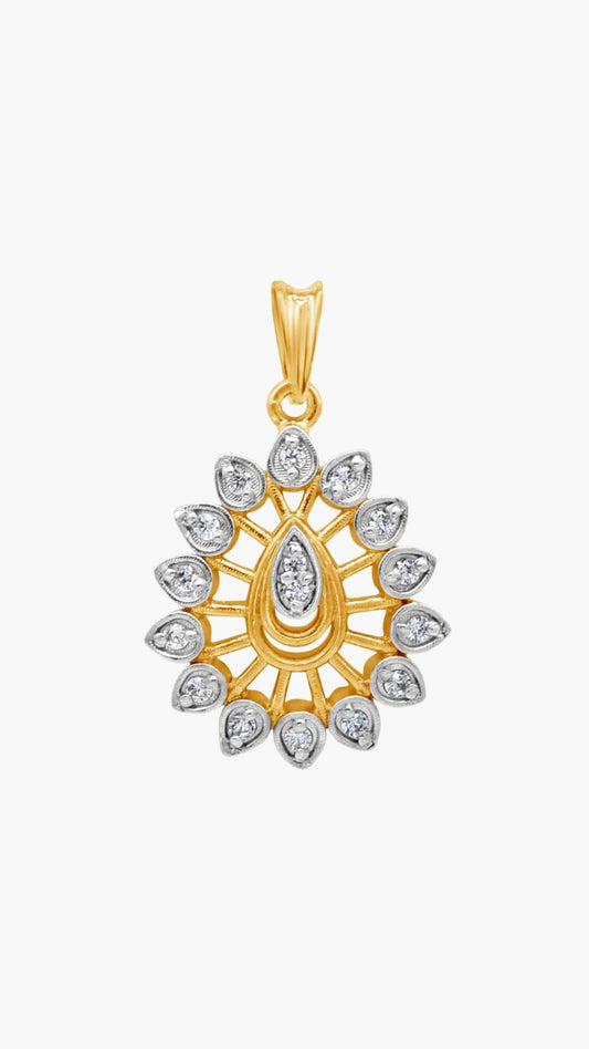 Teardrop Filigree Pendant
