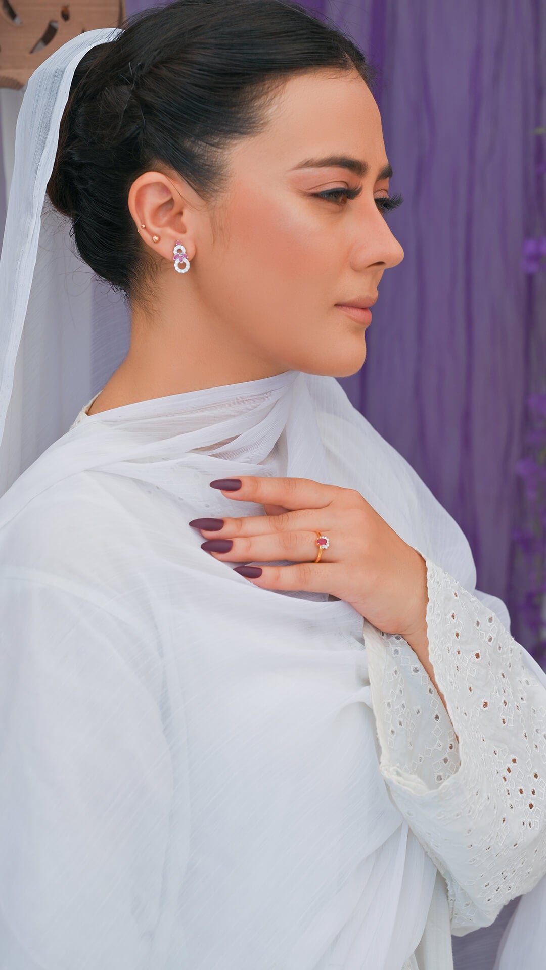 Teardrop Ruby Earrings