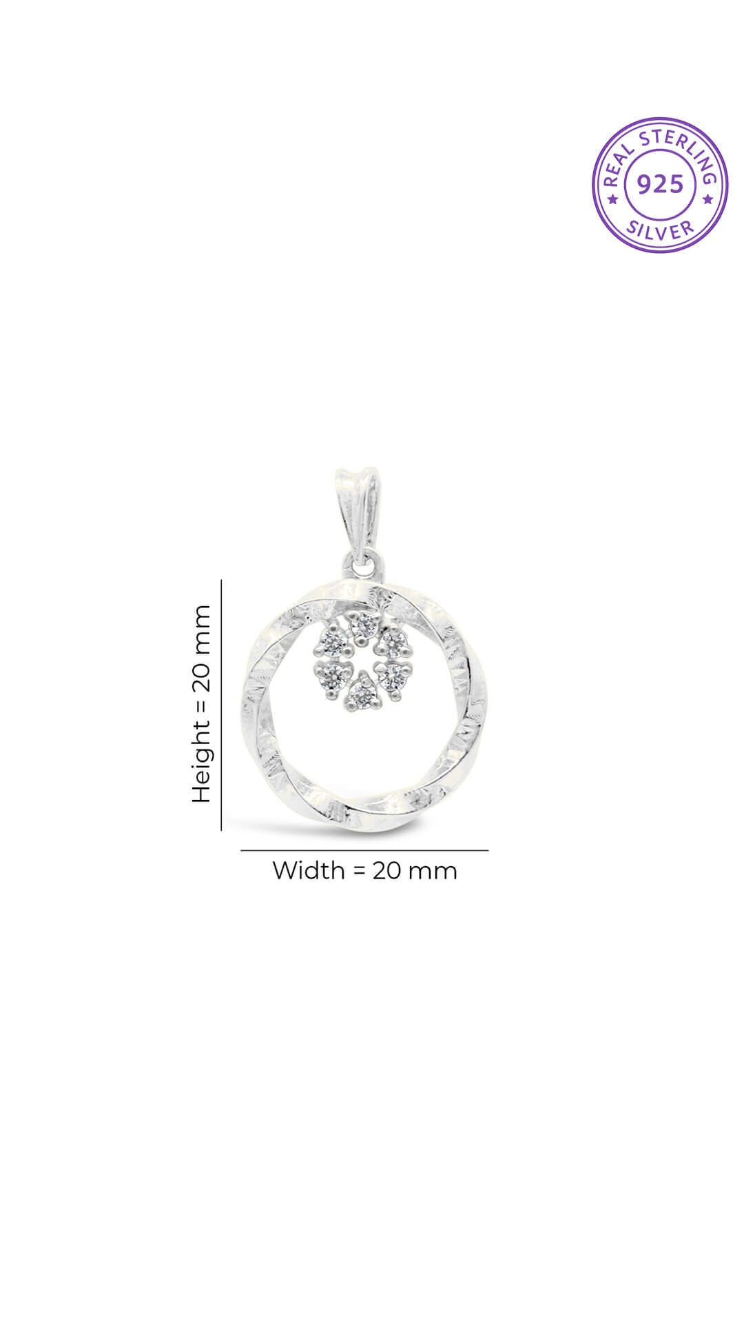 Twisted Circular Pendant