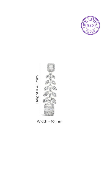 Zircon Chandelier Earrings