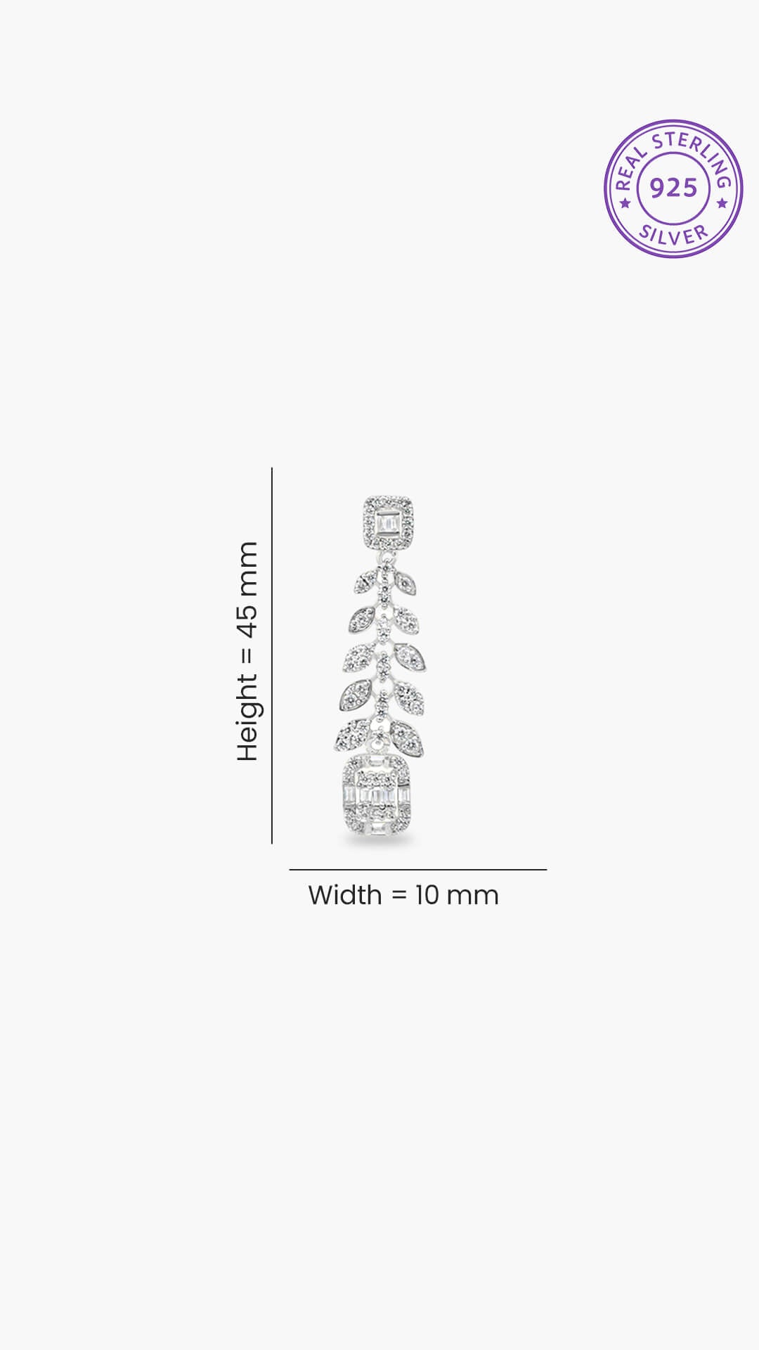 Zircon Chandelier Earrings