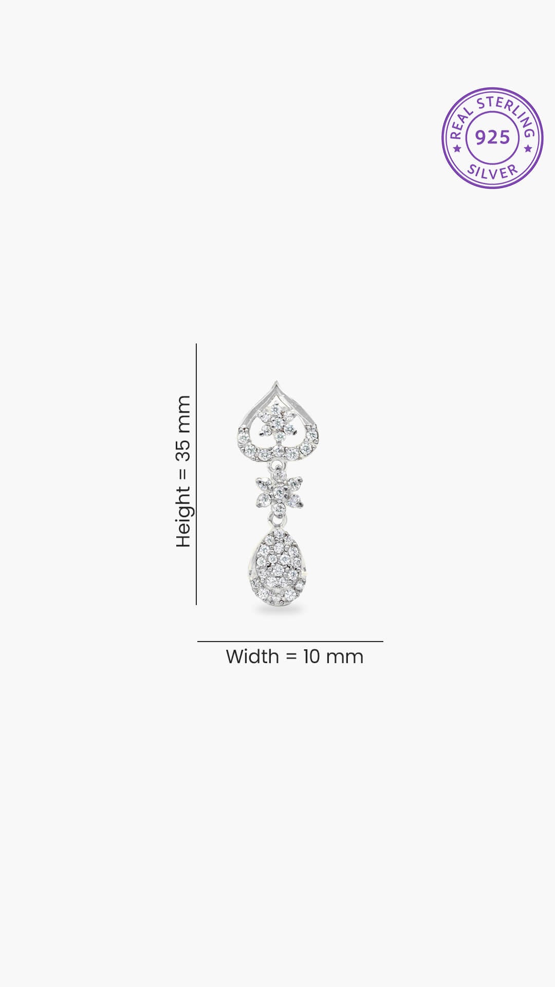 Zircon Dangling Earrings