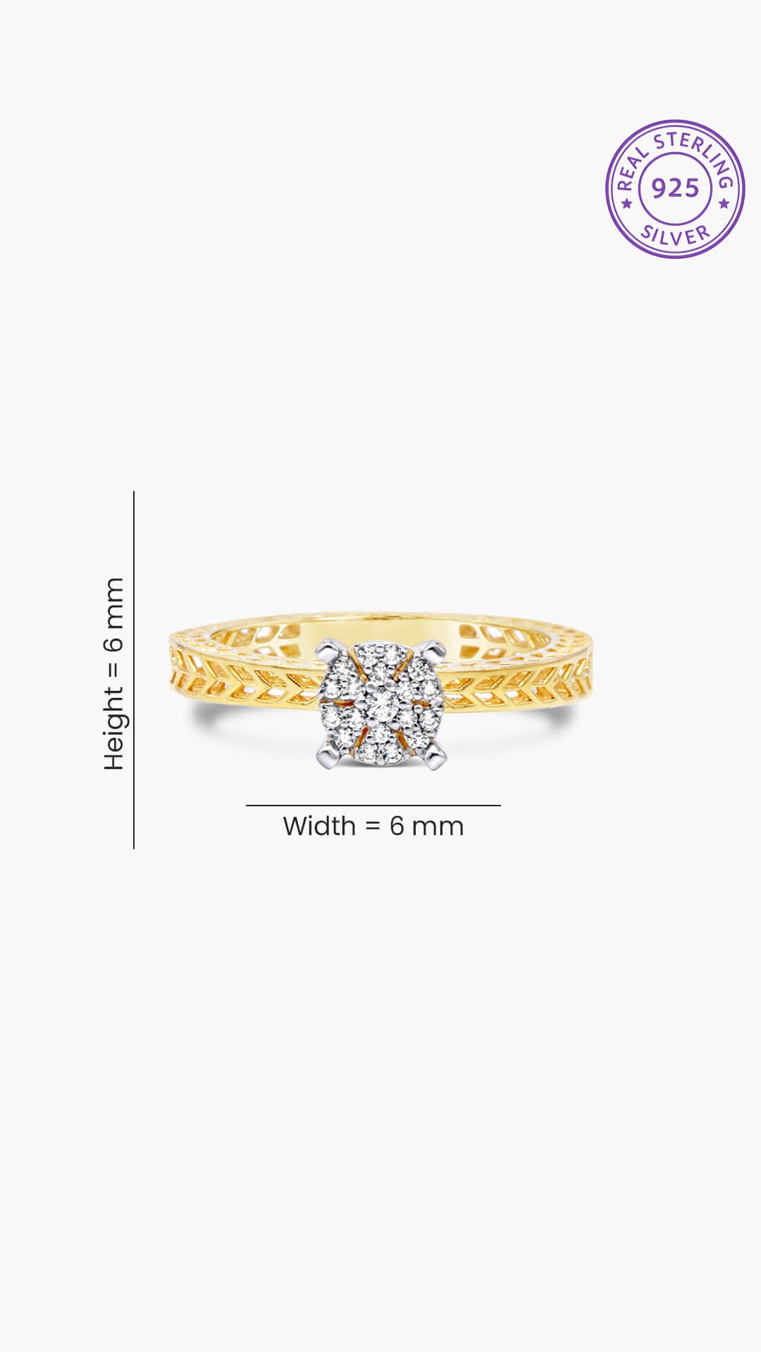 Zircon Lattice Ring