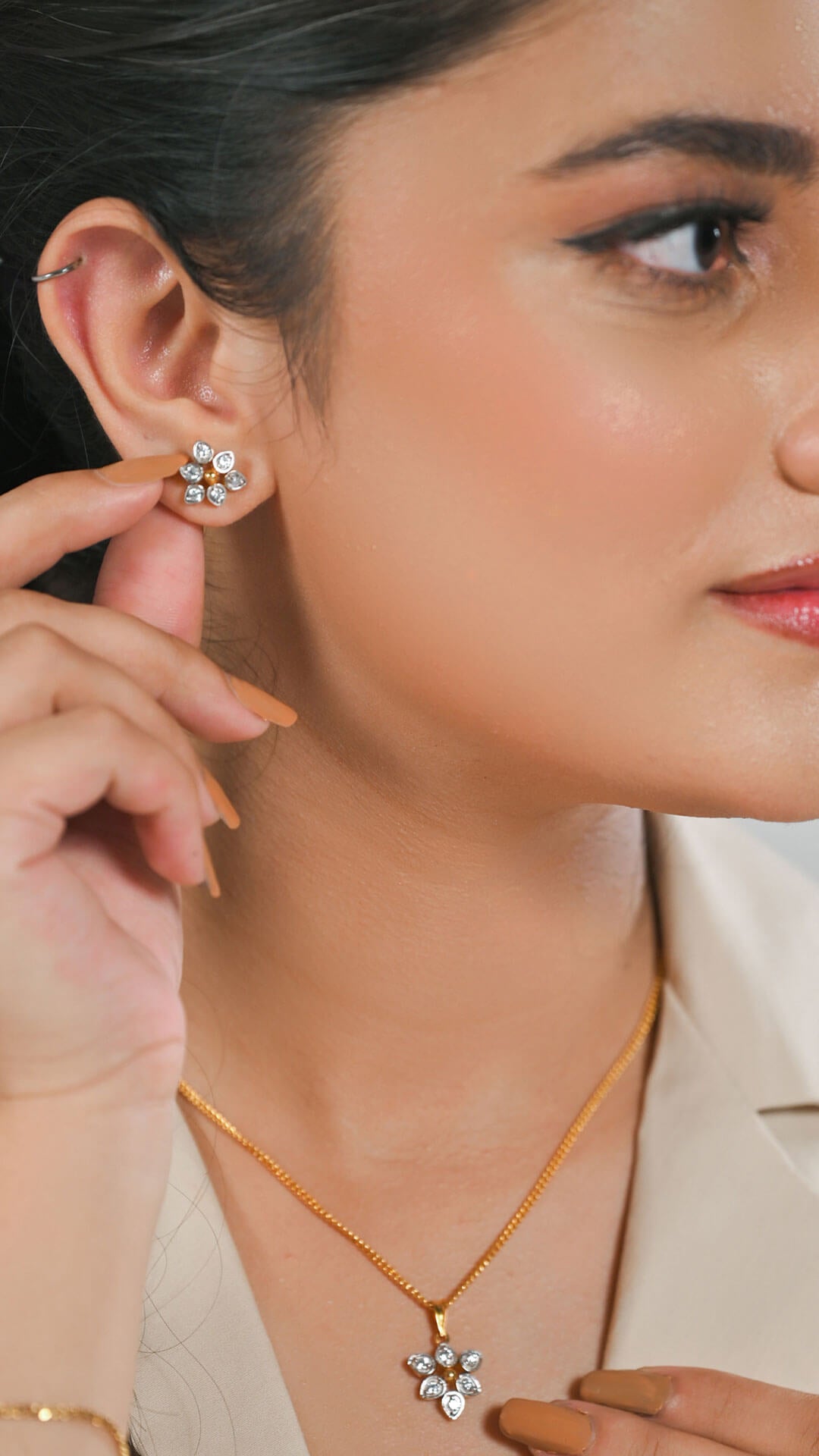 925 Sterling Silver Zircon Studs for women