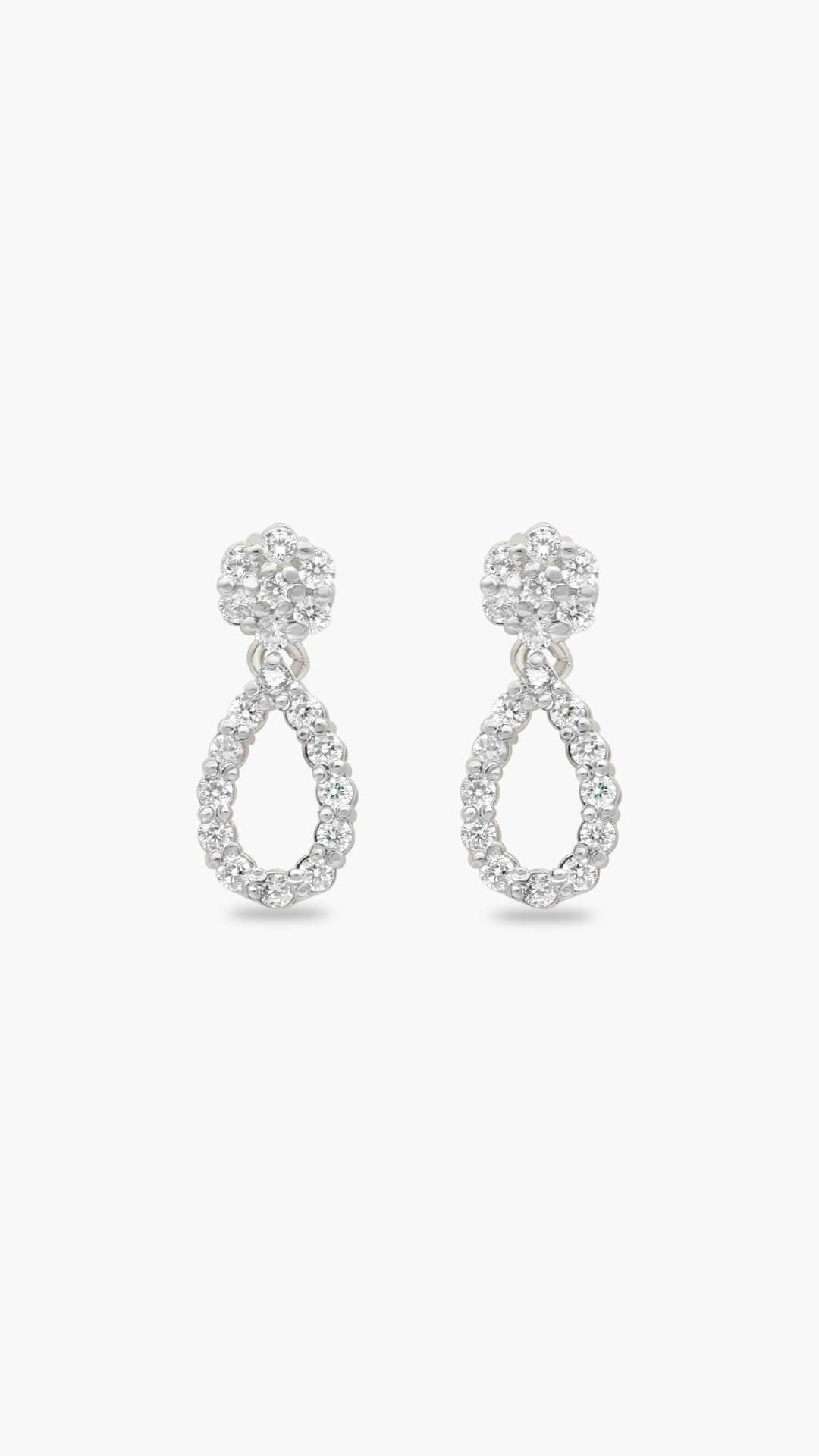 Zircon Teardrop Earrings