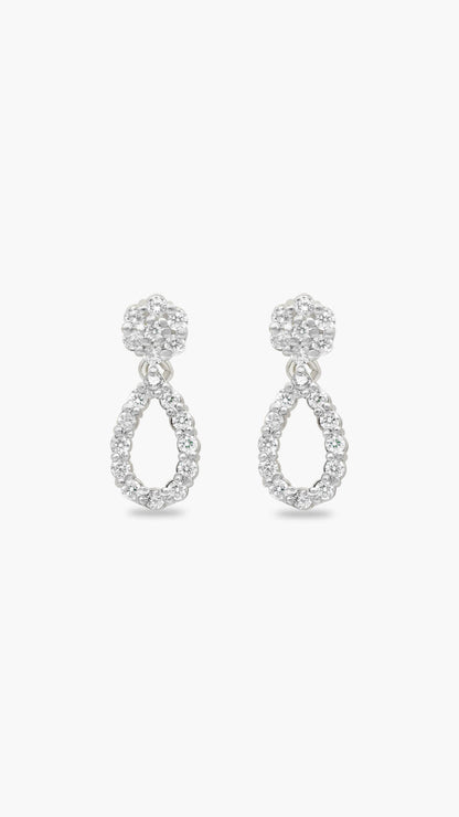 Zircon Teardrop Earrings
