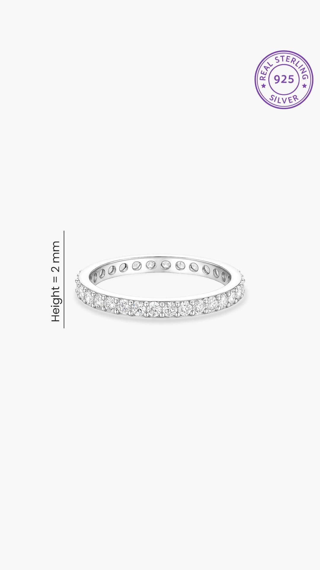 Zircon Infinity Ring