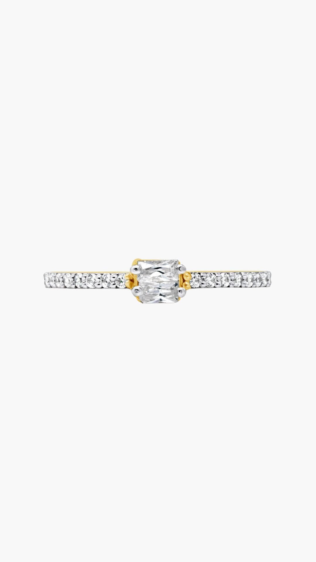 Zircon Baguette Ring