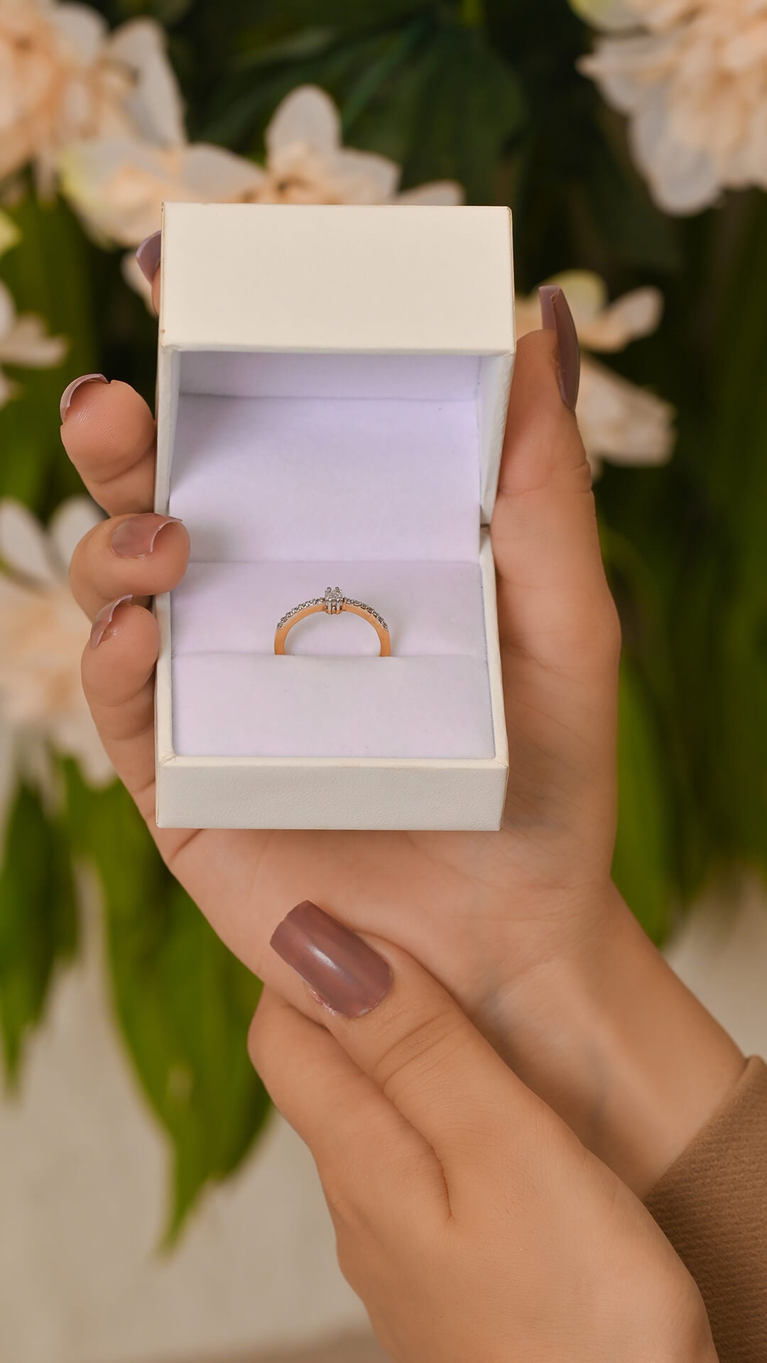 Zircon Baguette Silver Ring