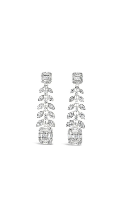 Zircon Chandelier Earrings
