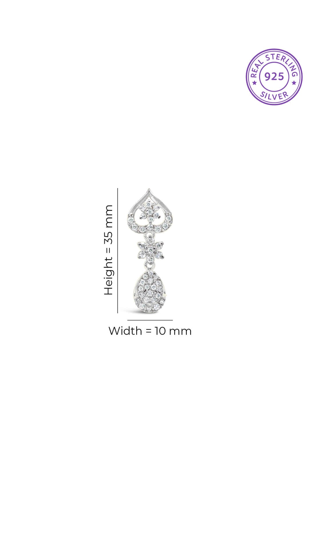Zircon Dangling Earrings