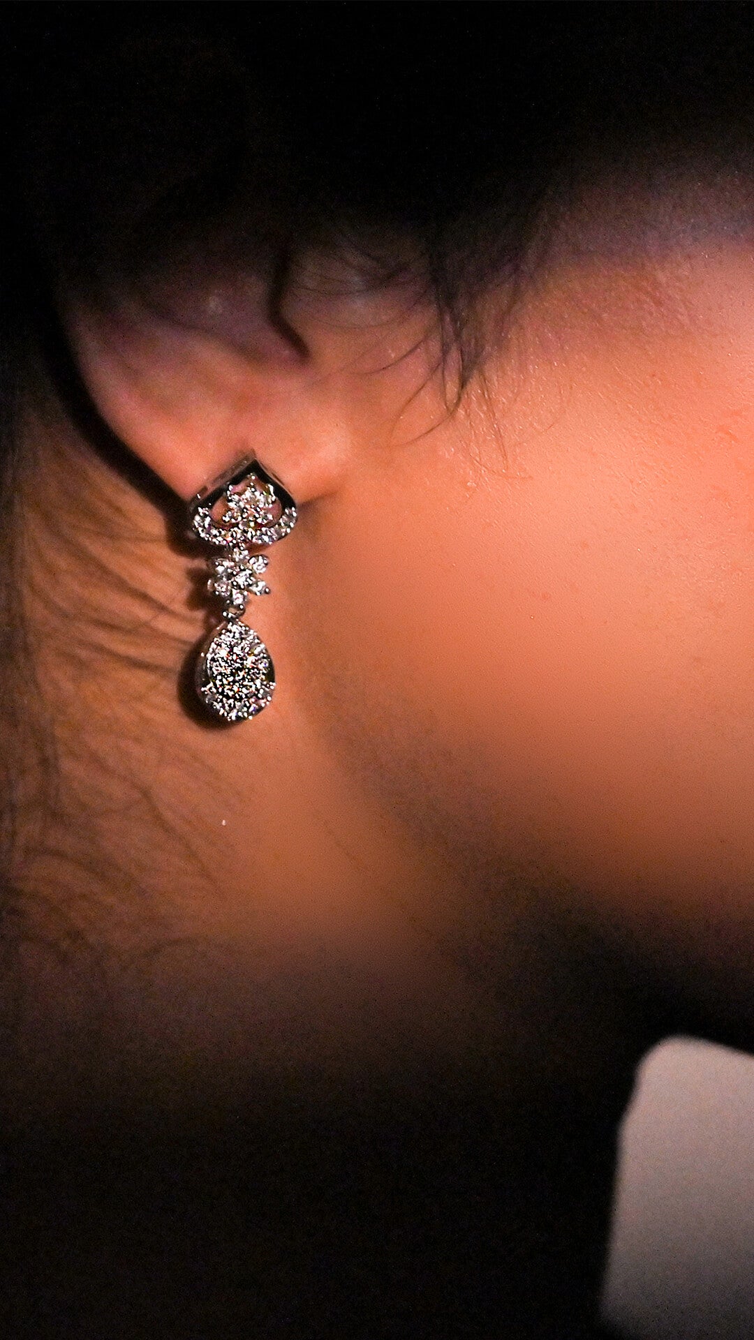 Zircon Dangling Earrings