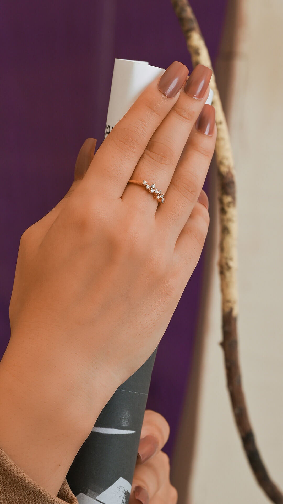 Zircon Minimalist Ring