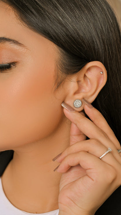 Zircon Silver Studs