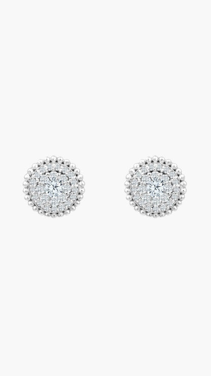 Zircon Silver Studs