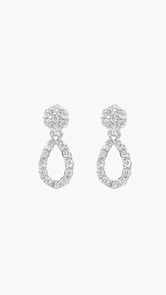 Zircon Teardrop Earrings