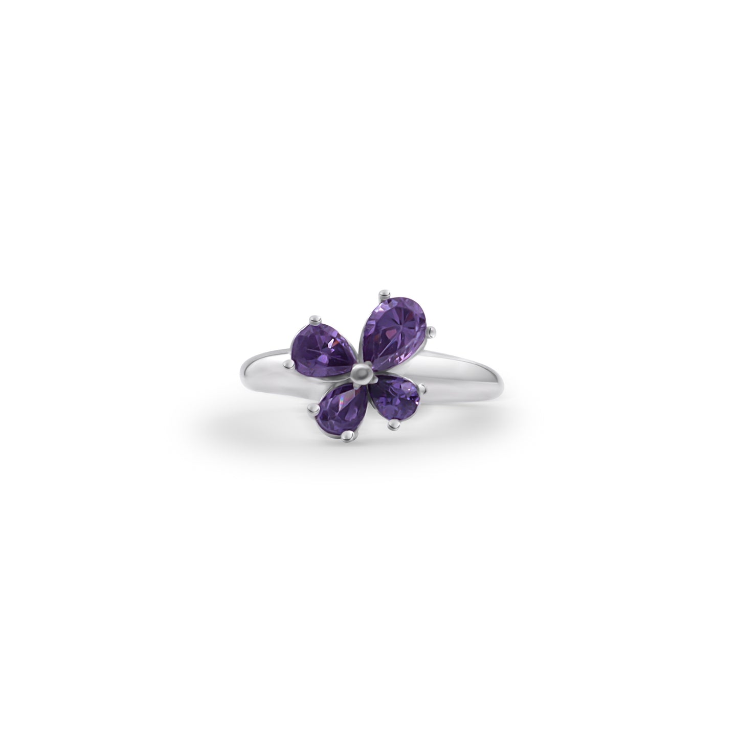silver amethyst ring