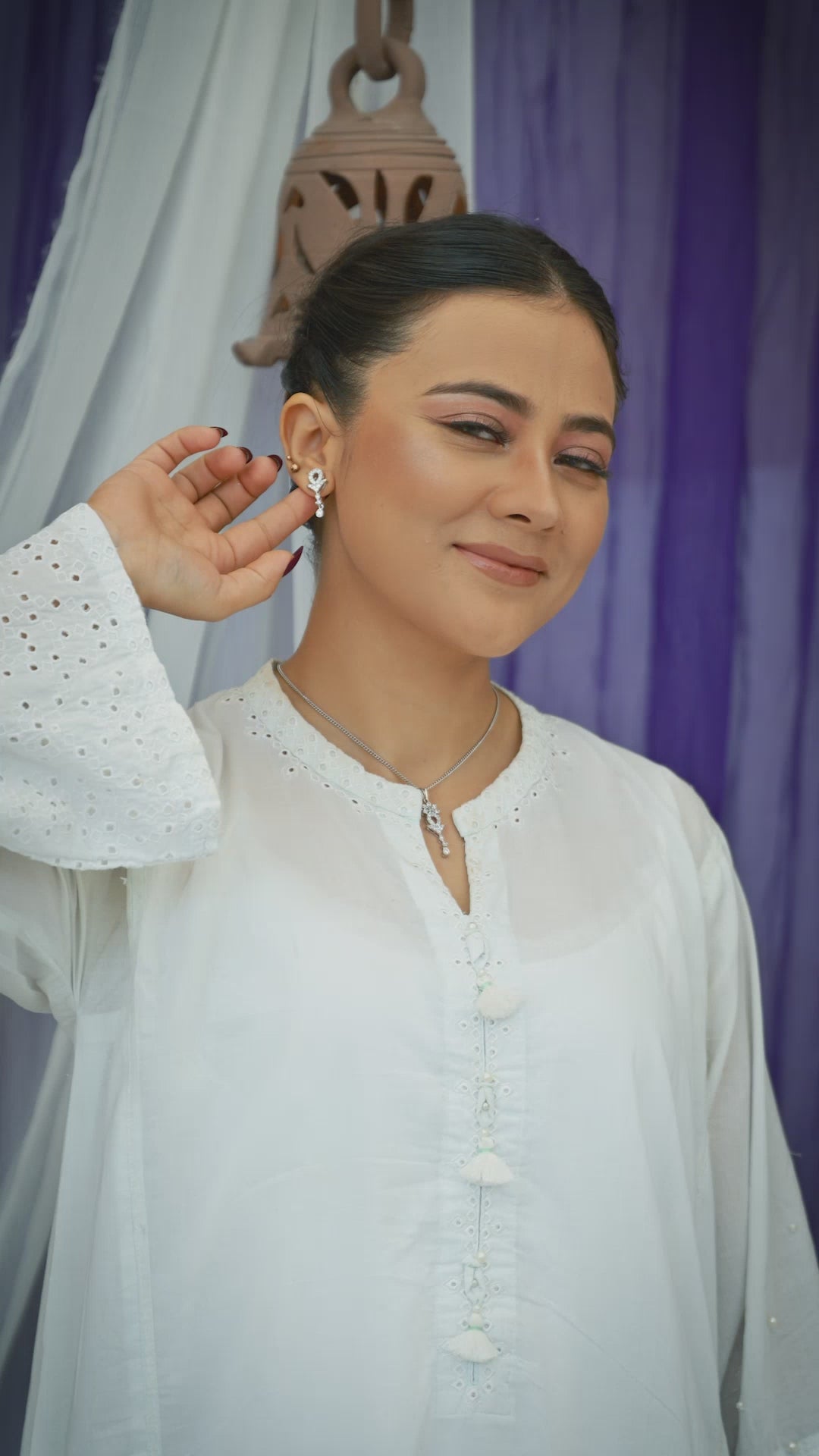 Dangly Zircon Pendant