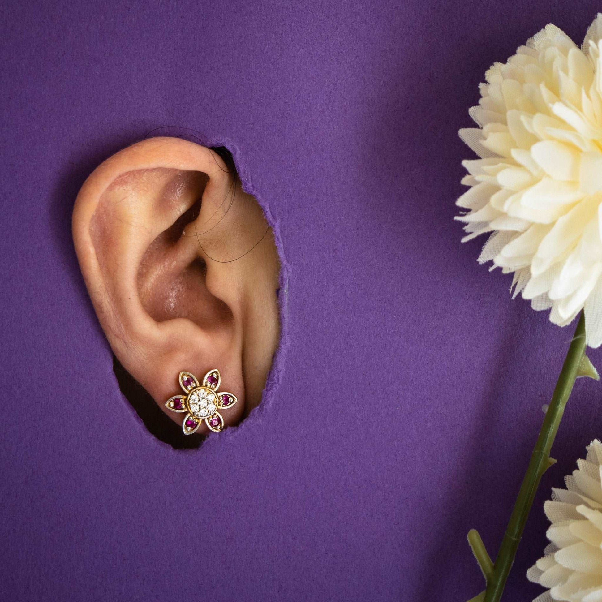 Floral Zircon Set