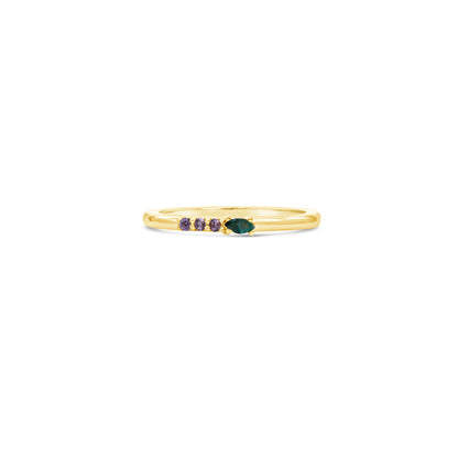 Emerald Minimalist Ring