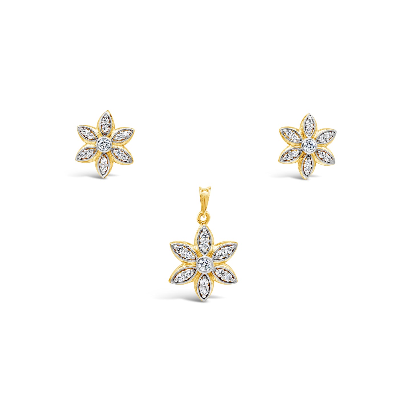 Rossette Locket Set