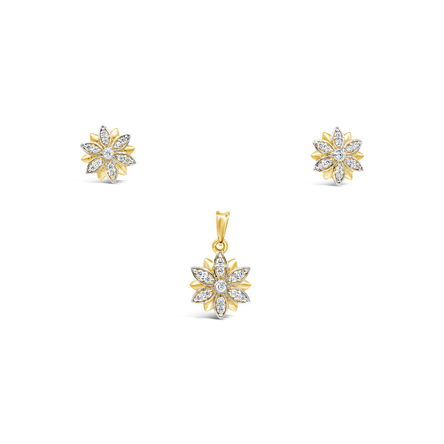 Lotus Earring Set