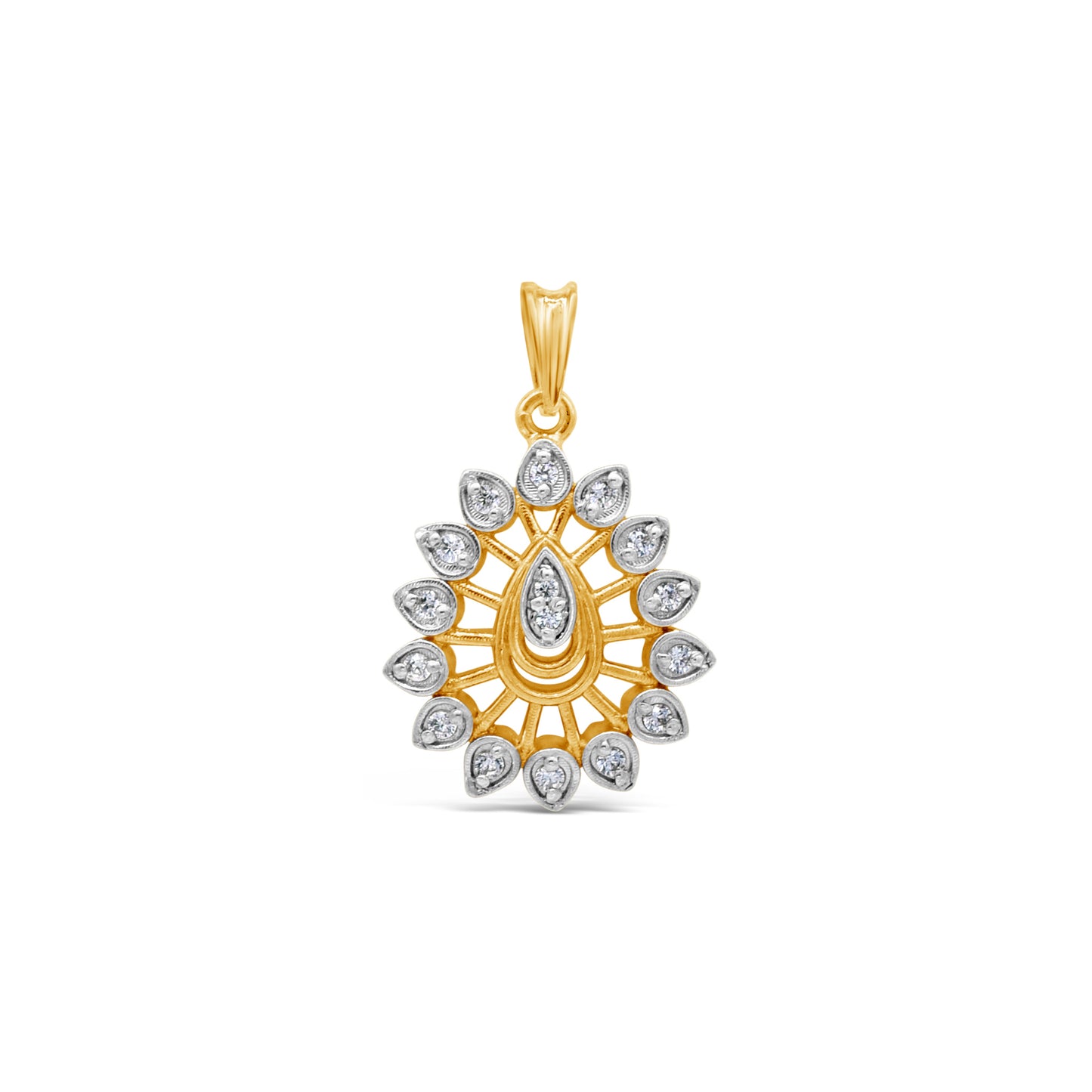 Teardrop Filigree Pendant