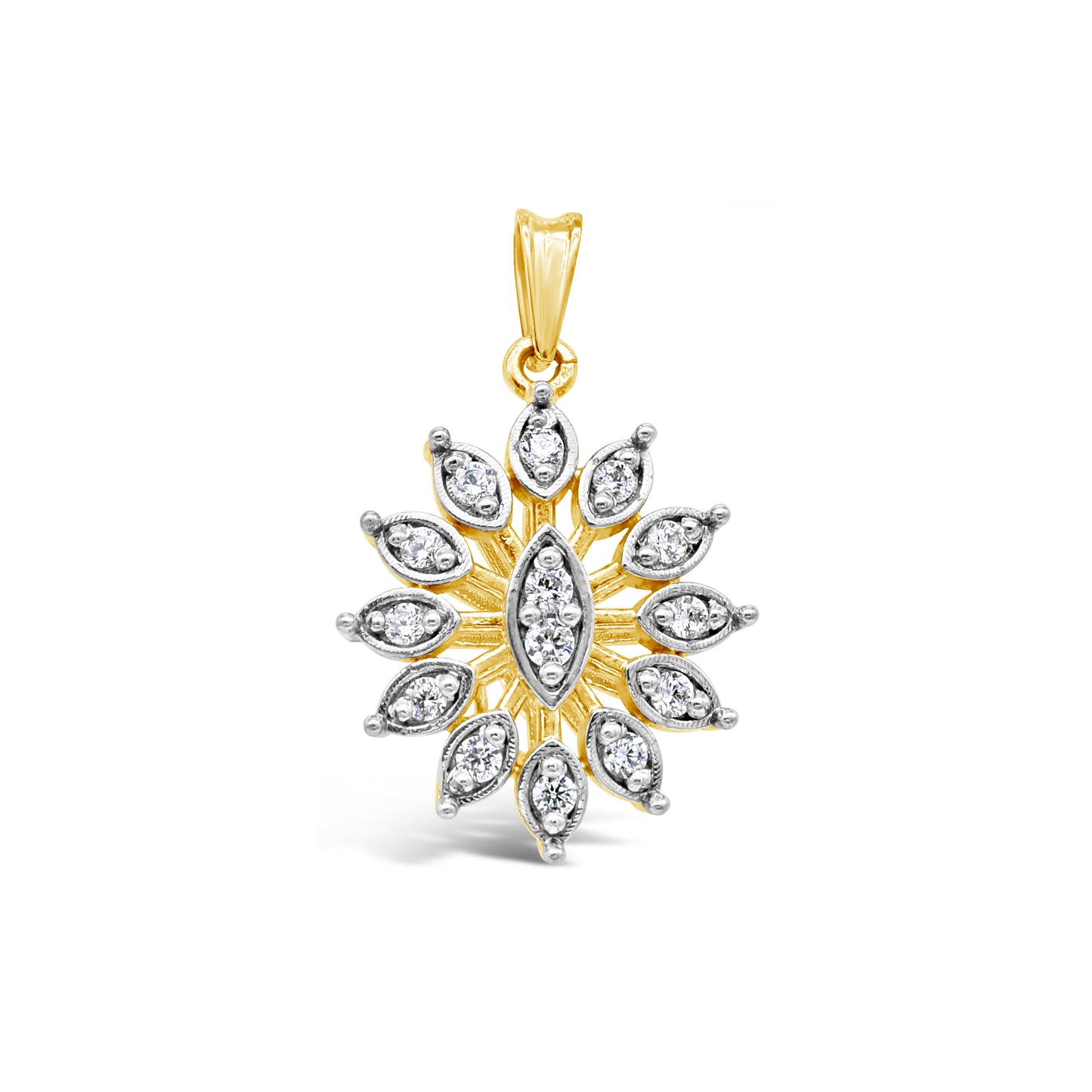 Marquise Style Zircon Pendant