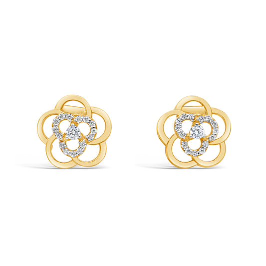 Rossette Zircon Earrings