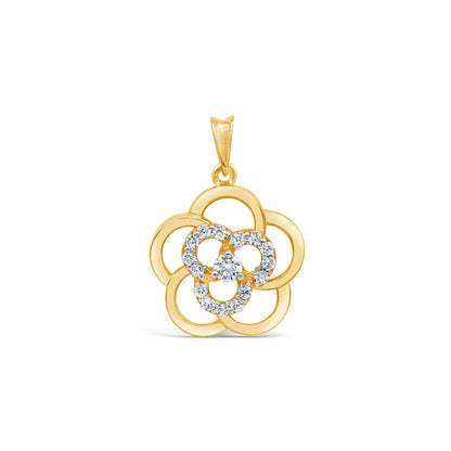 Rossette Zircon Pendant