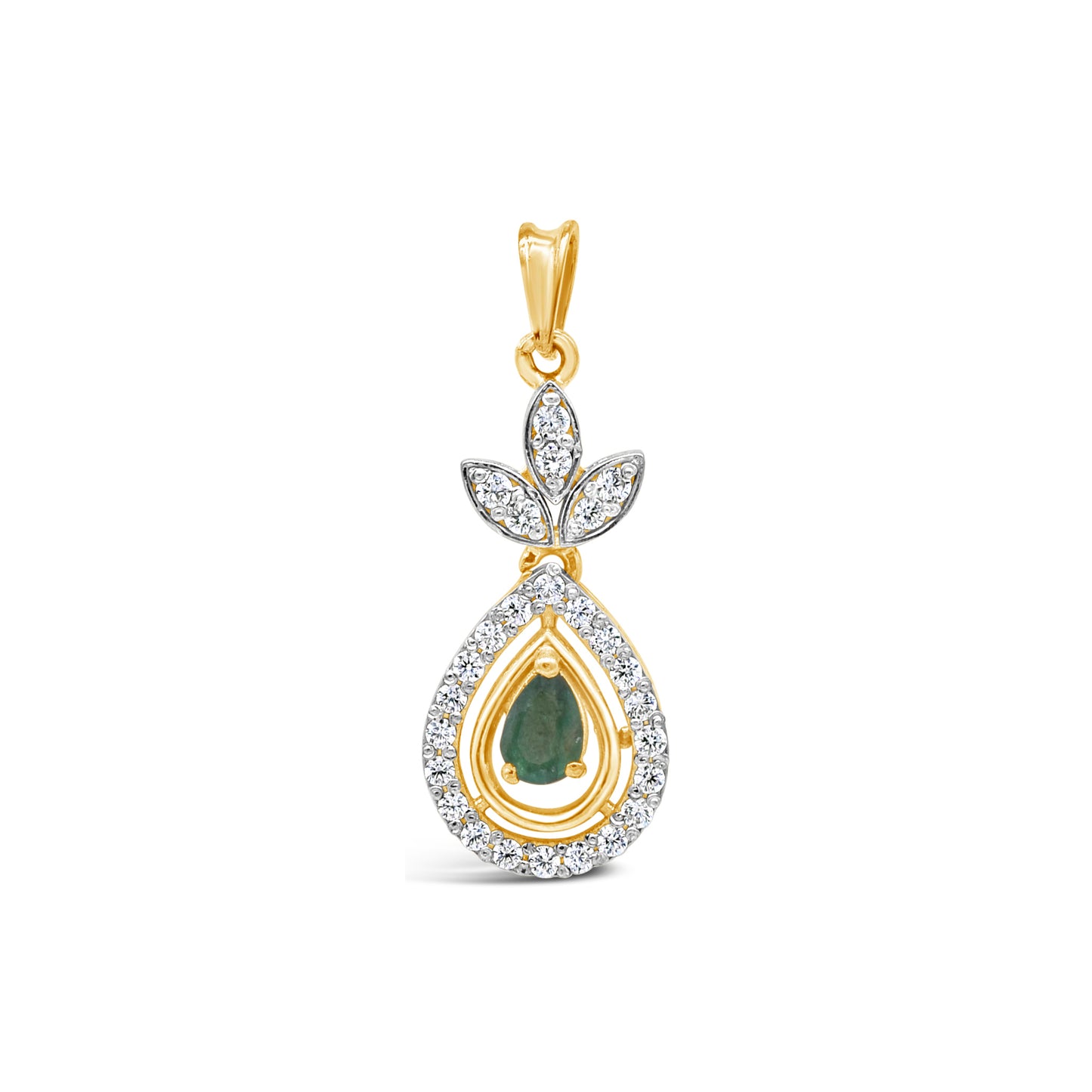 Teardrop Emerald Pendant
