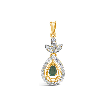 Teardrop Emerald Pendant